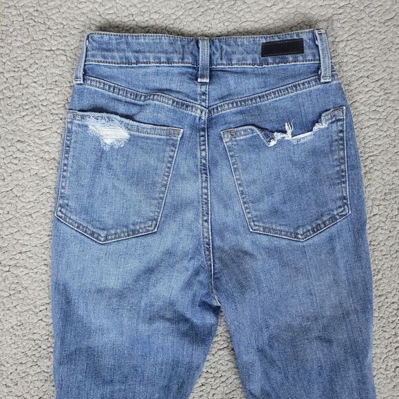 Abercrombie & Fitch Jeans Women 26 2S Zoe Natural Rise Ankle Straight Distressed - Picture 4 of 6